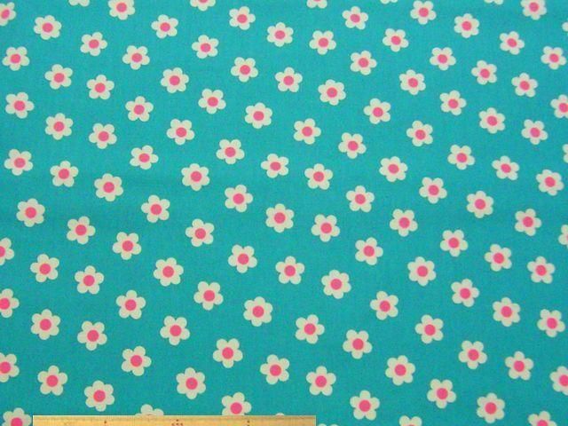 デイジー柄・コットンオックスプ