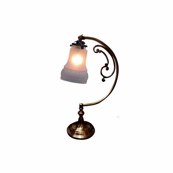【LAMPS】アンティーク調ガラスシェードテーブルライト(W210×D125×H390mm) - 【EL  JEWEL】海外照明と特注照明専門の販売・通販-エルジュエル