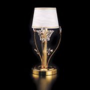 【Prearo】スワロフスキークリスタル・テーブルランプ1灯(φ150×H350mm)
