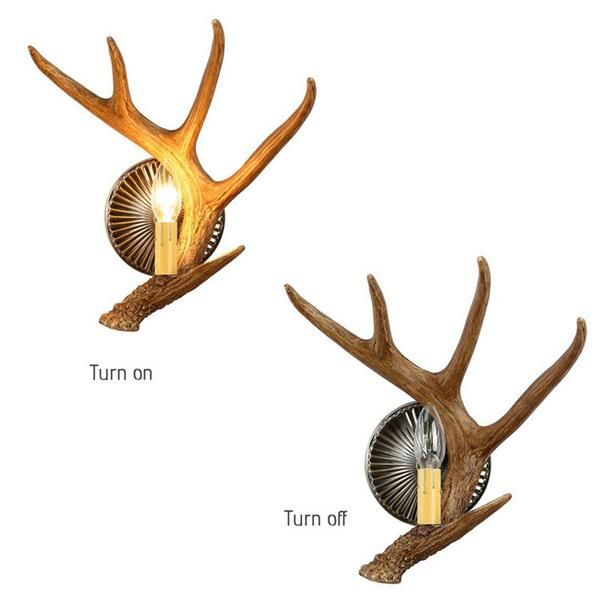 鹿の角】ホーンブラケット 1灯（H330mm） - 【EL JEWEL】海外