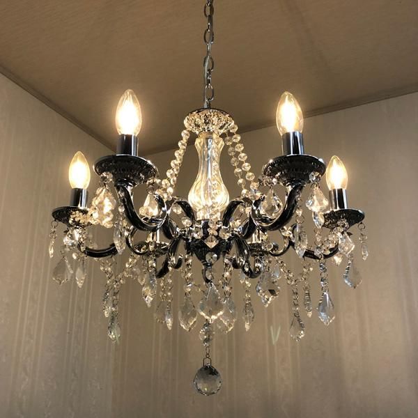 至高 クロームグリッターシャンデリア Chrome Glitter Chandelier 白熱