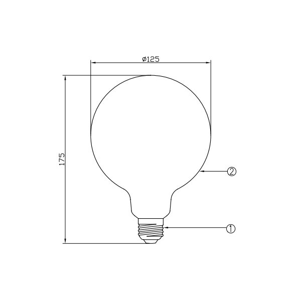 LEDŵBall125[White]40W˸E26ʦ125x175mmŵ忧Ĵб