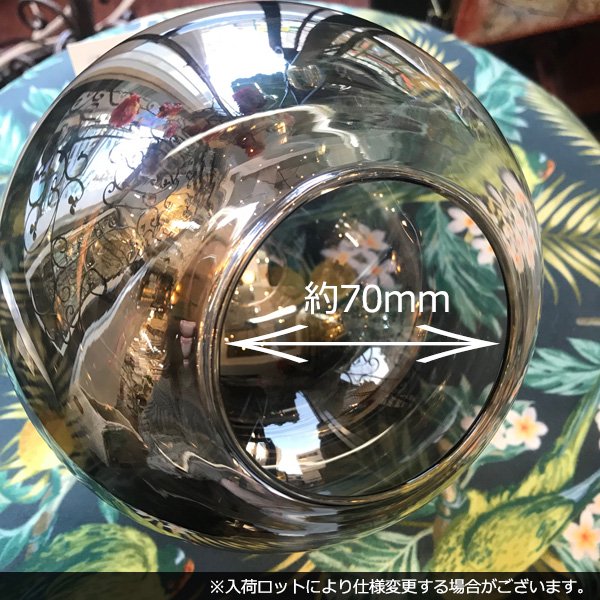 【REBLE】デザインガラスボールシェード照明 6灯 ゴールド or　ブラック(W1200×H450mm)