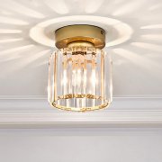 【CONTRACTED LED】シーリングミニシャンデリア1灯・ゴールド（W130×H170mm）