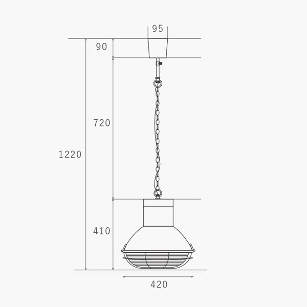 HERMOSAۥڥȥ饤ȡPASADENA LAMP1SXW420H410mm