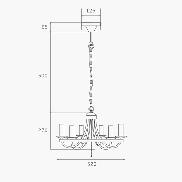 HERMOSAۥ륷ǥꥢCIRCLE CHANDELIER6W520H270mm