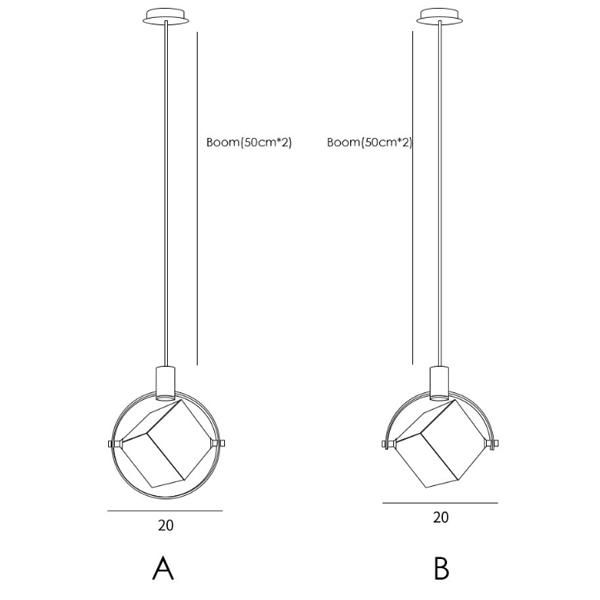 LASHALEDڥȥ饤 1/3 style A/B Round/StraightD200mmH500mm