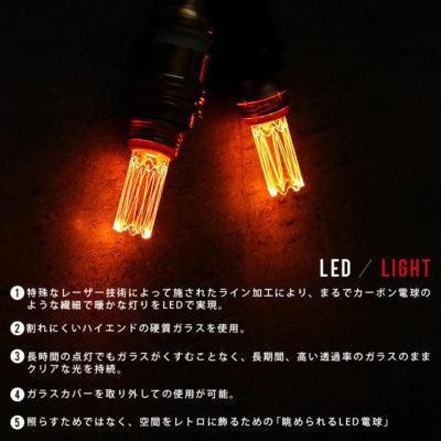 LEDŵۥХLED E17Υ른ǥꥢ졼Ĵġ2200K2.5Wˢ2Ĥ餴ʸ[᡼]