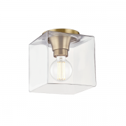 【MITZI】アメリカ・ガラスシーリングライト・Ｓ「GRACE」1灯・ゴールド（W184.1×H209.5mm）