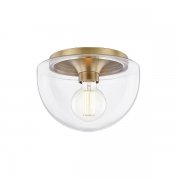 【MITZI】アメリカ・ガラスシーリングライト・Ｓ「GRACE」1灯・ゴールド（W254.0×H177.8mm）