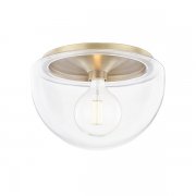 【MITZI】アメリカ・ガラスシーリングライト・Ｌ「GRACE」1灯・ゴールド（W349.2×H241.3mm）