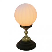【LAMPS】アンティーク調ガラスボールテーブルライト(W155×D155×H320mm)