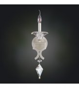 【ALLEGRI】アメリカ・クリスタルウォールライト「Florence」1灯ターニッシュシルバー(W130×D150mm)