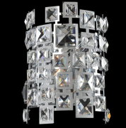 【ALLEGRI】アメリカ・クリスタルウォールライト「Dolo」1灯クローム(W150×H200×D100mm)