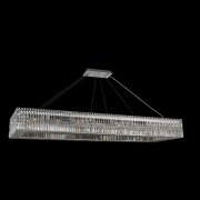 【ALLEGRI】アメリカ・クリスタルデザインシャンデリア「Rettangolo」20灯クローム(W600×H500×D1820mm)