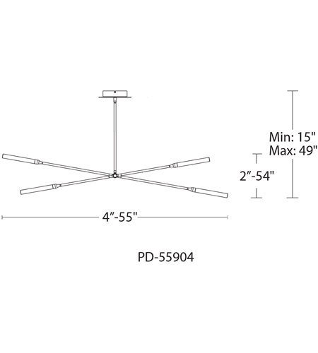 WAC Lightingۥ֥å˥å륷ǥꥢ󥰥饤ȡHoudini4L1405W1186H272mm