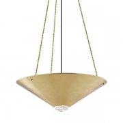 【HUDSON VALLEY】アメリカ・デザイン照明 シェードシャンデリア「HERON」4灯・ゴールド（W660.4×H222.2mm）