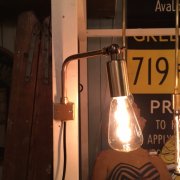【LAMPS】ガラスシェードウォールランプ 1灯 E26 (W50×D150×H150mm)※受注生産品