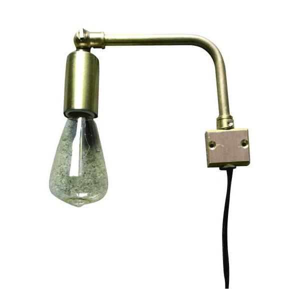 LAMPS】ガラスシェードウォールランプ 1灯 E17 (W50×D150×H150mm)※受注