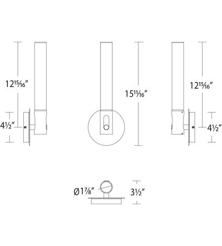 WAC Lightingۥ饤ȡClare1L140W89H400mm