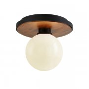 【TROY】アメリカ・デザイン照明 ミルクガラスシーリングライト「CADET」1灯（W228.6×H203.2mm）