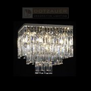【Dotzauer】クリスタルシーリングランプ デザイン照明9灯　(W430×D430×H420mm)*