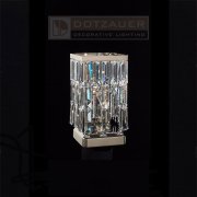 【Dotzauer】クリスタルテーブルランプ デザイン照明1灯　(W130×D130×H250mm)*