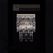 【Dotzauer】クリスタルウォールランプ デザイン照明2灯　(W180×D110×H270mm)