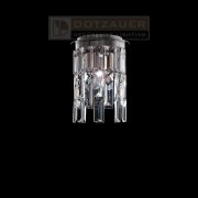 【Dotzauer】クリスタルシーリングランプ デザイン照明1灯　(Φ150×H220mm)