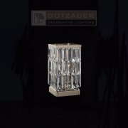 【Dotzauer】クリスタルテーブルランプ デザイン照明1灯　(W130×D130×H250mm)