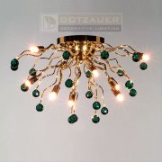 【Dotzauer】クリスタルシーリングランプ デザイン照明8灯　(Φ550×H320mm)