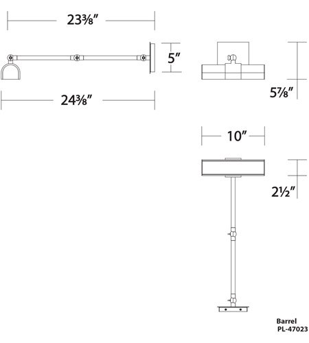 WAC Lightingۥԥ㡼饤ȡPiano1L590W254H140mm