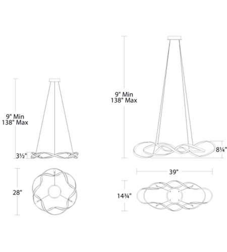 WAC Lightingۥڥȥ󥰥饤ȡInterlace1L711W711H89-3499mm