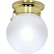 【NUVO】アメリカ・ガラスボール シェードシーリングライト「BRENTWOOD」1灯（W150×H180mm）