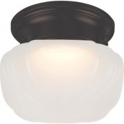【NUVO】アメリカ・LED シェードシーリングライト「BOGIE」1灯（W160×H120mm）