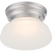 【NUVO】アメリカ・LED シェードシーリングライト「BOGIE」1灯（W150×H110mm）
