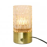 調光付きテーブルランプ1灯・クリアガラスシェード（Φ110×H220mm)