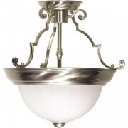 【NUVO】アメリカ・メロンガラス デザインシーリングライト「SIGNATURE」2灯（W330×H330mm）