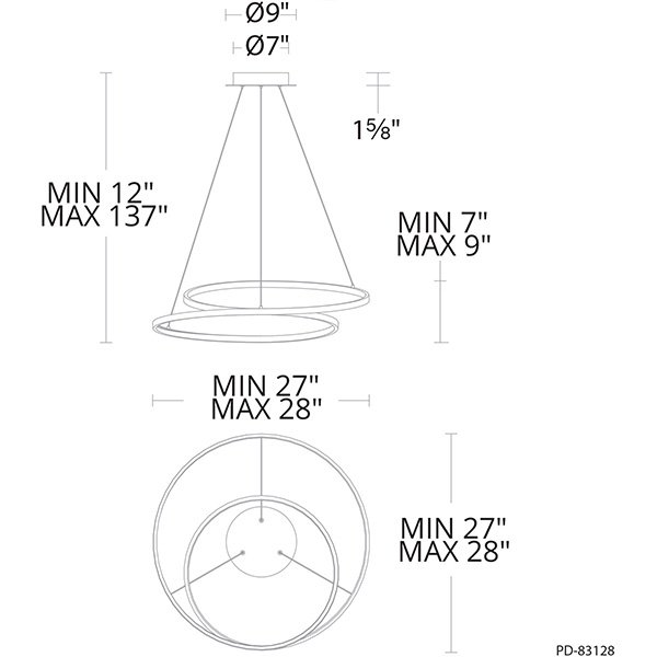 WAC Lightingۥڥȥ󥰥饤ȡMarques1L710W710H230-3480mm