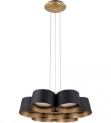【Modern Forms】アメリカ・デザイン照明「Marimba」　LED  ブラック（Φ460×H100mm）