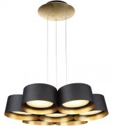 【Modern Forms】アメリカ・デザイン照明「Marimba」　LED  ブラック（Φ610×H130mm）