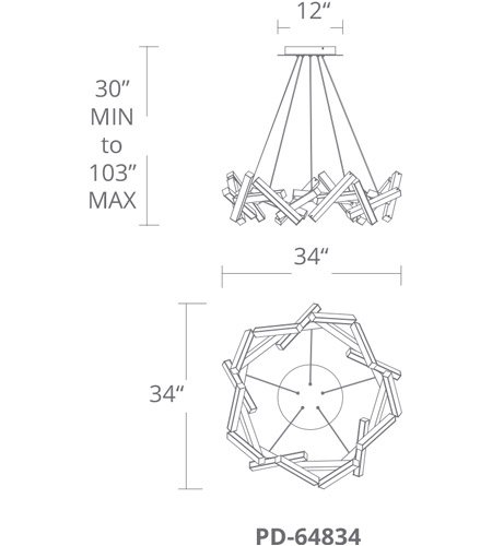 Modern FormsۥꥫǥChaosLED  Ĥäߥ˥W860D860H250mm