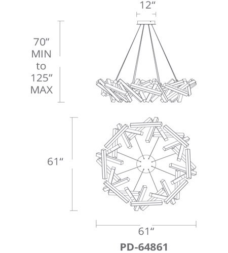 Modern FormsۥꥫǥChaosLED  Ĥäߥ˥W1550D1550H380mm