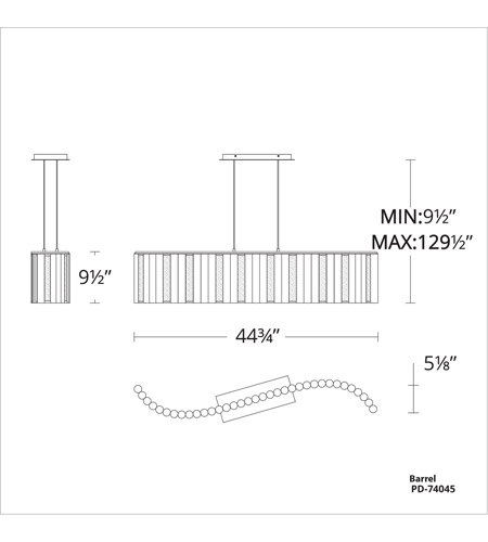 Modern FormsۥꥫǥArethaLED   ɥ֥饹W430D1140H250mm