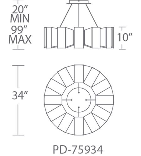 Modern FormsۥꥫǥChronosLED   ɥ֥饹W860D860H250mm