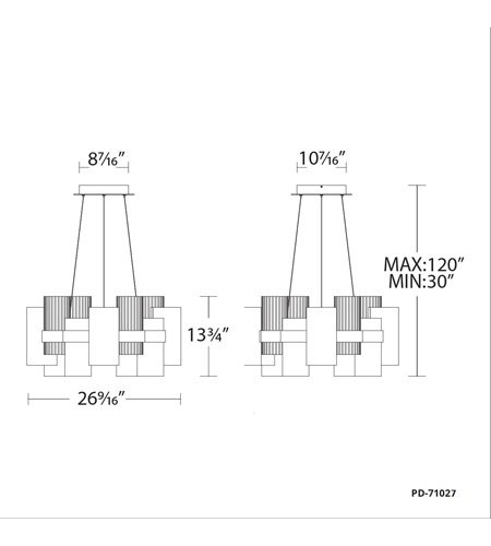 Modern FormsۥꥫǥHarmonyLED   ɥ֥饹W670D670H350mm