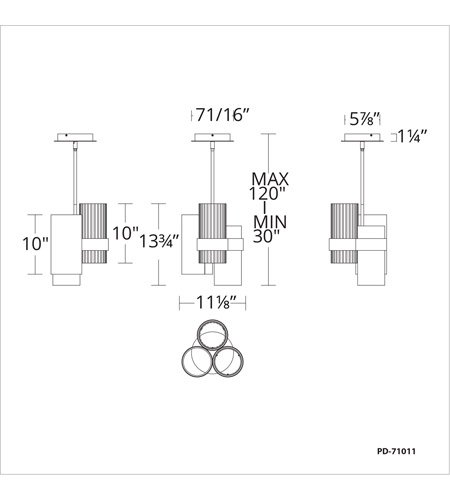 Modern FormsۥꥫǥHarmonyLED   ɥ֥饹W280D280H350mm