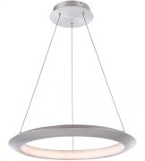 【Modern Forms】アメリカ・デザイン照明「The Ring」LED   ブラッシュドアルミニウム（W610×D610×H50mm）