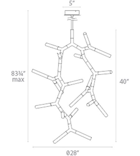 Modern FormsۥꥫǥKryptoniteLED   ݥå˥åW710D710H1020mm