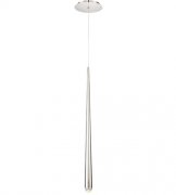 【Modern Forms】アメリカ・デザイン照明 ペンダントライト「Cascade」　LED   ポリッシュニッケル 1灯（Φ38×H711mm）